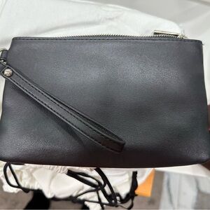 Express Black Zippered Wristlet
